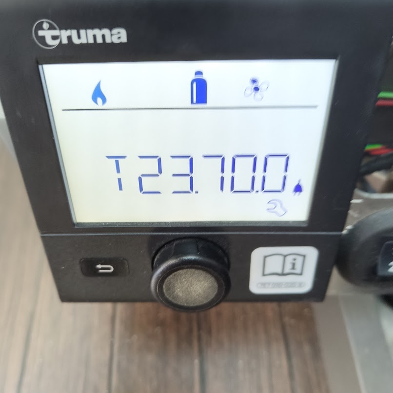 CampMatic version T23.000 in Index menu